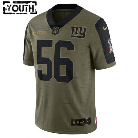 Maillot Enfant New York Giants Lawrence Taylor 56 Nike 2021 Salute to Service